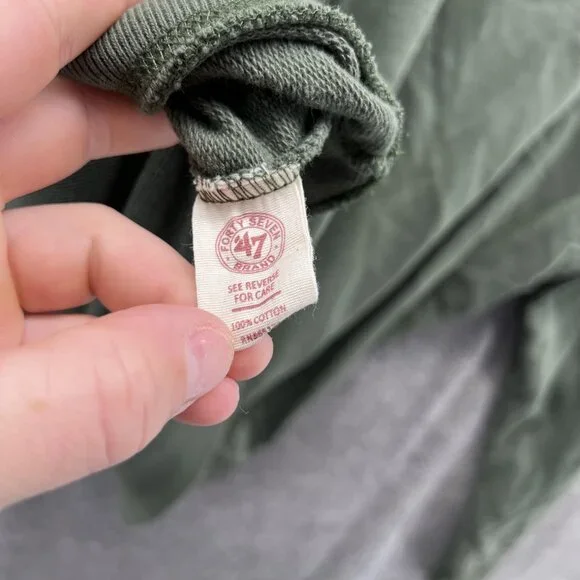 Miami Hurricanes Sweater Men Large Pullover Green 1/4 Zip Sweatshirt VTG 47’ - Picture 13 of 14